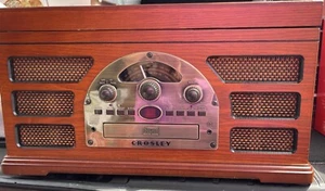 Crosley Rochester CR66 5-in-1 Record Player Turntable Cassette CD AM FM Radio. - Picture 1 of 7