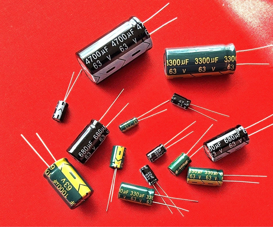 10uF bis 4700uF 63V wählbare Werte ELKO Kondensator  Radial Menge Wählbar - Bild 1 von 1