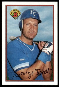 1989 BOWMAN GEORGE BRETT KANSAS CITY ROYALS #121