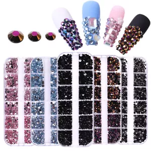 1500Pcs Crystal Rhinestone Diamond Gems 3D Glitter Bead for Nail Art Decoration - Picture 1 of 23