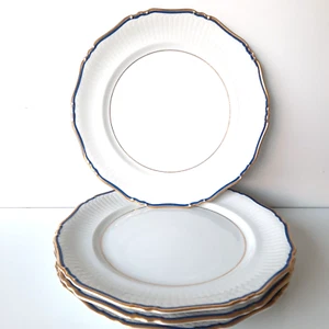 Mikasa Fine China REMEMBRANCE 8329 Gold Trim 10" Chop plate 4 Piece Japan V1 - Picture 1 of 3