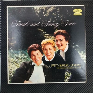 JACKET ONLY NO ALBUM Andrews Sisters – Fresh And Fancy-Free (Capitol T 860) - Picture 1 of 2