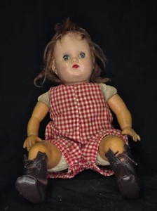 Vintage Composition Girl Doll 16 inchs tall - Picture 1 of 5