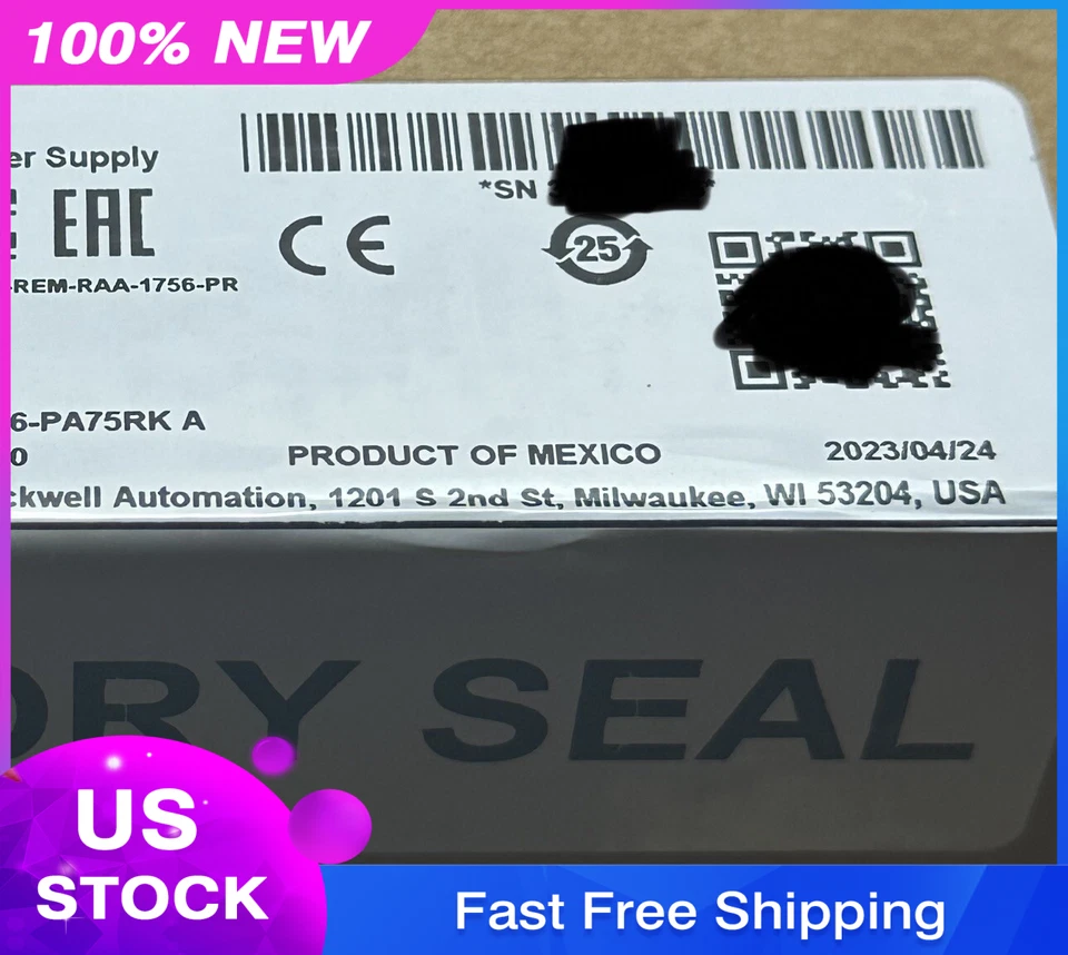 ALLEN-BRADLEY 1756-PA75RK Power Supply FOR PARTS/ REPAIR