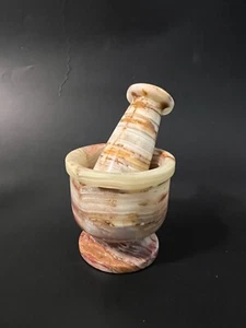 Onyx Marble Mortar and Pestle, Muddler - Picture 1 of 3