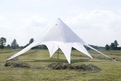 ROJO24 Partyzelt • Festzelt • Pavillon • Sternzelt NEU 14m in weiß oder beige