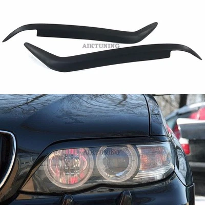 Juego de cejas lámpara alerón alerón alerón ojos (se adapta a BMW X5 E53 Facelift) Foto 1 de 4