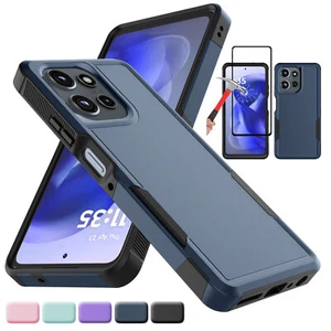Funda híbrida a prueba de golpes para Moto G Stylus G Power G 5G 2025 + Pantalla de vidrio - Imagen 1 de 37