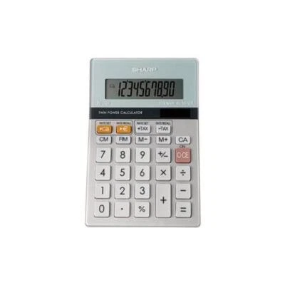 Sharp Calculadora Escritorio Batería Solar Euro 10 Dígitos 100x152x33mm EL331ERB - Imagen 1 de 4