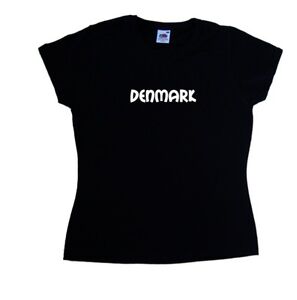 Denmark text Ladies T-Shirt