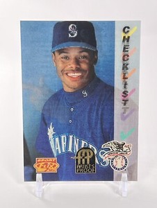 1995 Pinnacle Sportflix ARTIST'S PROOF Ken Griffey Jr Checklist #168 - RARE SSP