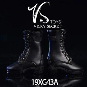 VSTOYS 19XG43A 1/6 Female Black Hollow Boots Shoes For 12" PH TBL Figure Doll - Picture 1 of 8