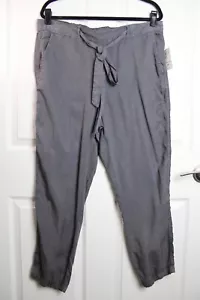 NWT Sanctuary Tie Tunnel Joggers Charcoal Grey Elastic Waist & Cuffs Size XL - Picture 1 of 4