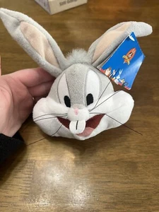 Vintage Bugs Bunny Head Plush Toy Looney Tunes Play By Play 4.5 inches - Picture 1 of 3