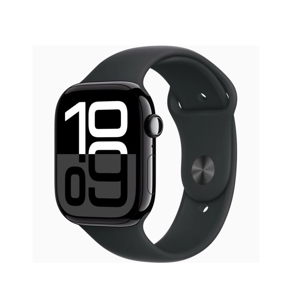 Apple Watch Series 10 2024 GPS (42mm)  Jet Black Aluminium- Very Good - Image 1 of 4