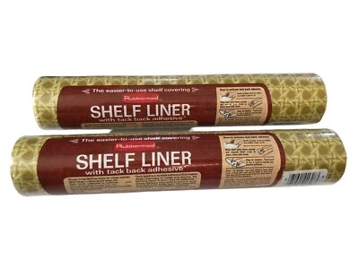 Forro de estante vintage NOS 1978 MOD marrón dorado bambú GOMAID Foto 1 de 4