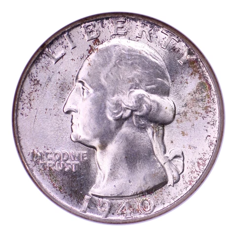 1940 Washington Quarter NGC MS66 Cover