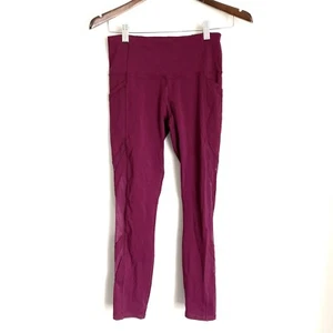 IVIVVA Youth Girls 14 Raspberry Purple Full Length Mesh Detail Leggings Z6 - Picture 1 of 7