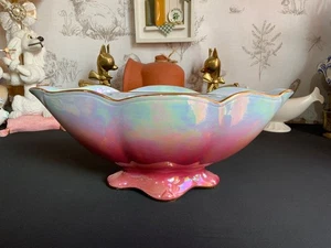 Royal Winton Grimwades Iridescent Pink  Lustre Mantle Vase Posey Bowl and Frog - Picture 1 of 14