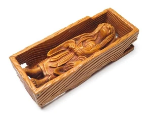 Japan Antique Netsuke human in box inro ojime sagemono rare Meiji era Original - Picture 1 of 10