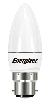 Energizer - S8850 - B22 5.9w Opal Led Candle Light Bulb, Warm White 470lm - Image 1 of 2