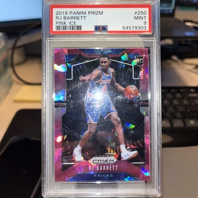 Panini Prizm Rookie RJ Barrett #250 Pink Ice Prizm (RC) 2019-20 PSA 9 Foto 1 de 3