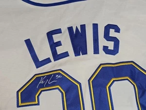 Camiseta deportiva autografiada por Kyle Lewis de los Seattle Mariners talla XL blanca majestuosa #30 - Imagen 1 de 6