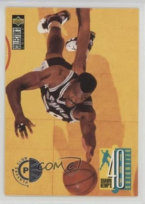 1995-96 Collector's Choice Shawn Kemp's Top 40 Player's Club David Robinson HOF - Image 1 of 2