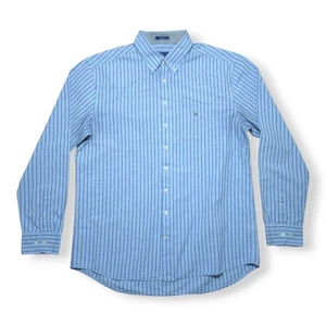 GANT Shirt Mens Size XXL Blue Long Sleeve Striped Pattern Button Up GANT Shirt - Picture 1 of 14