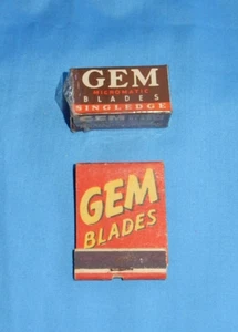 Gem Blades Micromatic Single Edge 5 in Box & Gem Blades Matchbook - komplett - Bild 1 von 7