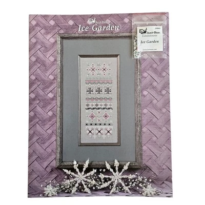 Just Nan Ice Garden Winter Sampler Cross Stitch Pattern & Embellishments JNO99 - Image 1 of 4