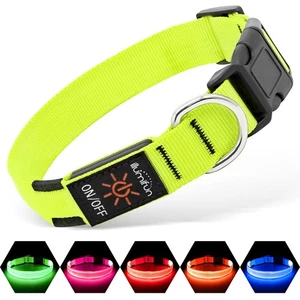 Illumifun LED Dog Collar, Light Up Dog Collar Rechargeable Glow in Dark Pet C... - Picture 1 of 7