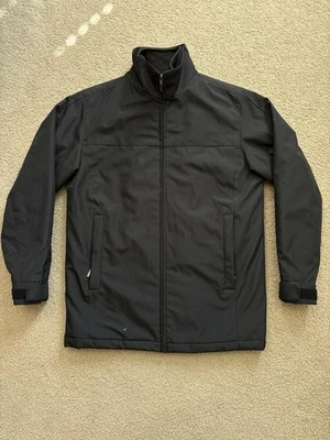 Abrigo de coche Johnston Murphy para hombre S negro mezcla de lana aislado resistente al agua Foto 1 de 4