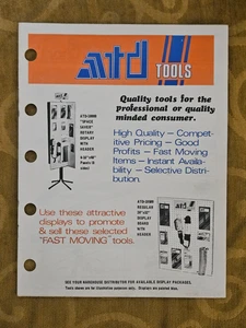 ATD Tool CATALOG  Marketing Brochure 1970s - Foto 1 di 9