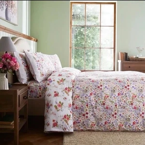 Dorma Modern Ditsy Mehrfarbig Bettbezug und Kissenbezug Set - DOPPEL 200x200 - Bild 1 von 9