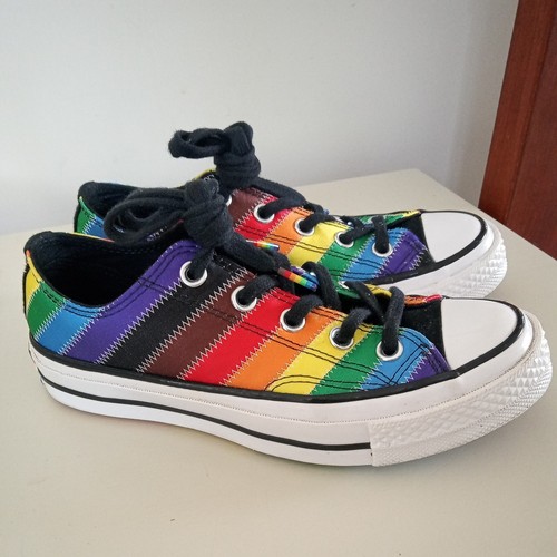 Rara Pride Edition Converse All Stars 2020 Rainbow Pump's taglia UK 3