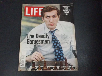 LIFE Magazine November 12 1971 The Deadly Gamesman Bobby Fischer GAME OF CHESS - Image 1 of 4
