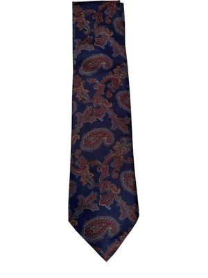 "Corbata vintage para hombre Oleg Cassini roja floral cachemira 100 % poliéster 4""" Foto 1 de 4