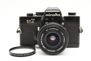 *Exc+5* MINOLTA SRT SUPER Black MC W.Rokkor 35mm f/2.8 Film Camera Japan #4154 - Picture 1 of 13