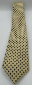 Vintage Chaps-Ralph Lauren 100% Seide Krawatte gelb Medaillon 80er Jahre Klassiker  - Bild 1 von 3