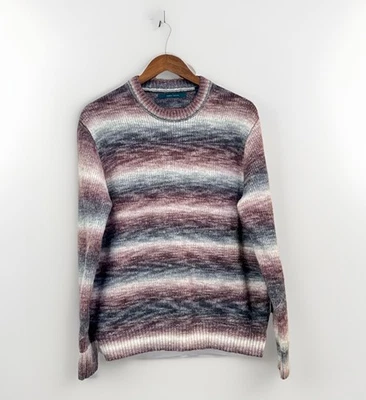 Perry Ellis Mens Size Large Sweater Red/Purple Gradient Pullover - Image 1 of 4