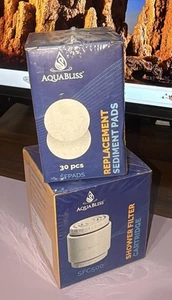 Filtro de ducha de alta salida de agua AquaBliss HD cartucho de repuesto SFC500 y almohadillas - Imagen 1 de 11