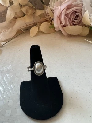 Joyería Paparazzi ~🔥Perla🔥~Anillo de Plata Bling Nuevo Foto 1 de 4