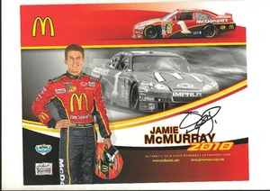 8x10 Jamie McMURRAY #1 McDONALD'S Nascar Autogramm mit Echtheitszertifikat - Bild 1 von 1