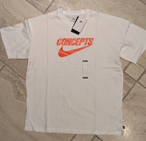 T-shirt skate da uomo large concept Nike SB bianca DR0642 100 aragosta arancione DS - Foto 1 di 8