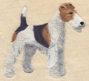 DRAHTHAARIGER FOXTERRIER Hunderasse personalisierte bestickte Fleece Stadiondecke - Bild 1 von 5