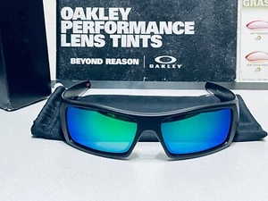 Oakley Gascan Matte Black w/ POLARIZED Galaxy Jade lenses - Brand New SKU# 9014 - Picture 1 of 20