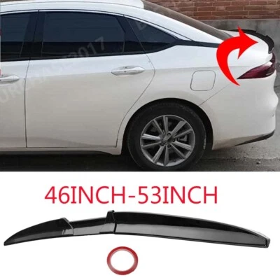 For Audi A4 A5 A6 A7 B8 Sedan Rear Trunk Lip Spoiler Roof Tail Wing Adjustable - Imagem 1 de 4