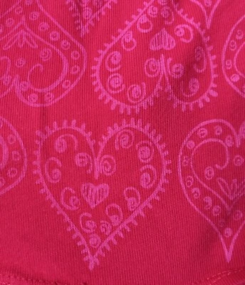 American Girl Dress Size 7 Matching Pink Red Heart - Image 1 of 4