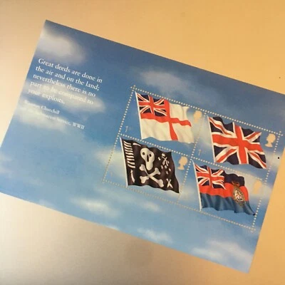 GB Mint Prestige Bklt Pane Ex DX27 2001 Unseen Unheard SUMARINES Flags FV £6.60 - Image 1 of 3